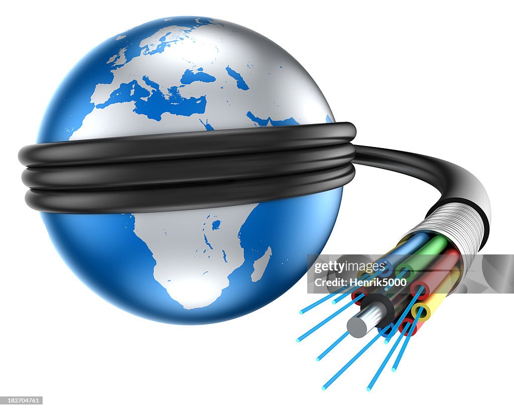 Fibra óptica mundo