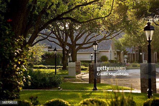 suburb - suburban street stock pictures, royalty-free photos & images