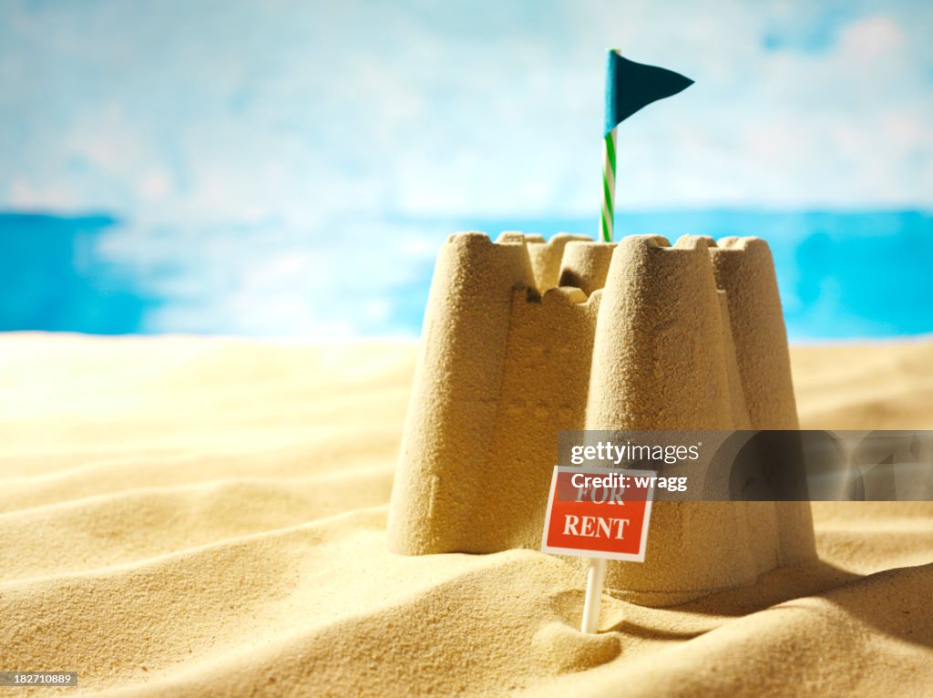 Sun Sea and For Rent Sand Castle