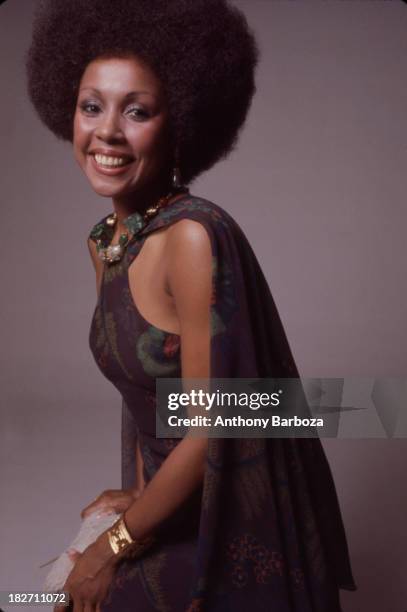 Portrait of African American actress Diahann Carroll, New York, 1973.