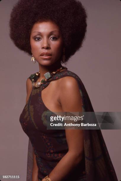 Portrait of African American actress Diahann Carroll, New York, 1973.