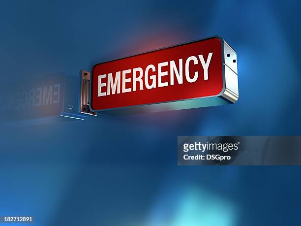 emergency sign - emergencies and disasters stock pictures, royalty-free photos & images