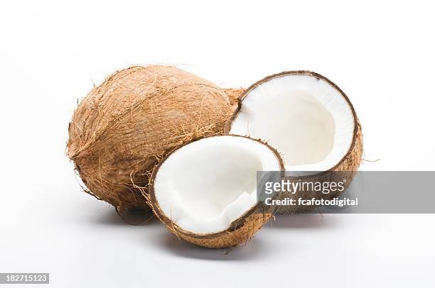 de frutas coco - coconut imagens e fotografias de stock