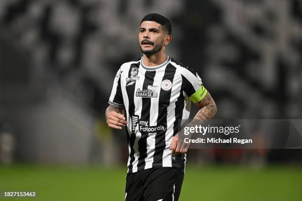 Ever Benega of Al-Shabab looks on during the Saudi Pro League match between Al-Shabab and Al-Taawoun at Al-Shabab Club Stadium on December 02, 2023...