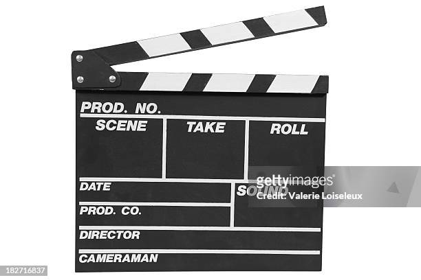black clapboard xxxl - hollywood movie stock pictures, royalty-free photos & images