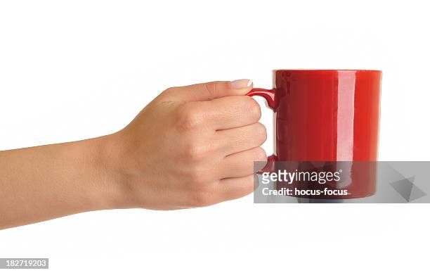 coffe mug - red mug stock pictures, royalty-free photos & images