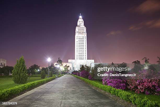 louisiana state capitol building - baton rouge stock pictures, royalty-free photos & images