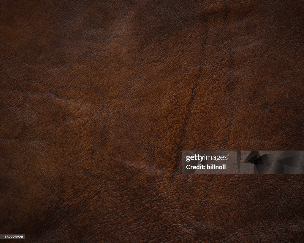 Dark brown leather texture