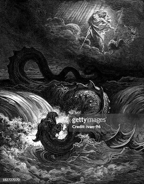 destruction of the leviathan - historical clothing stock illustrations