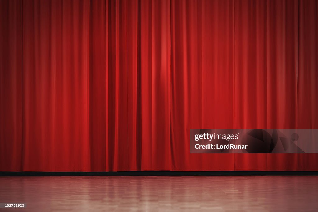 Red curtain