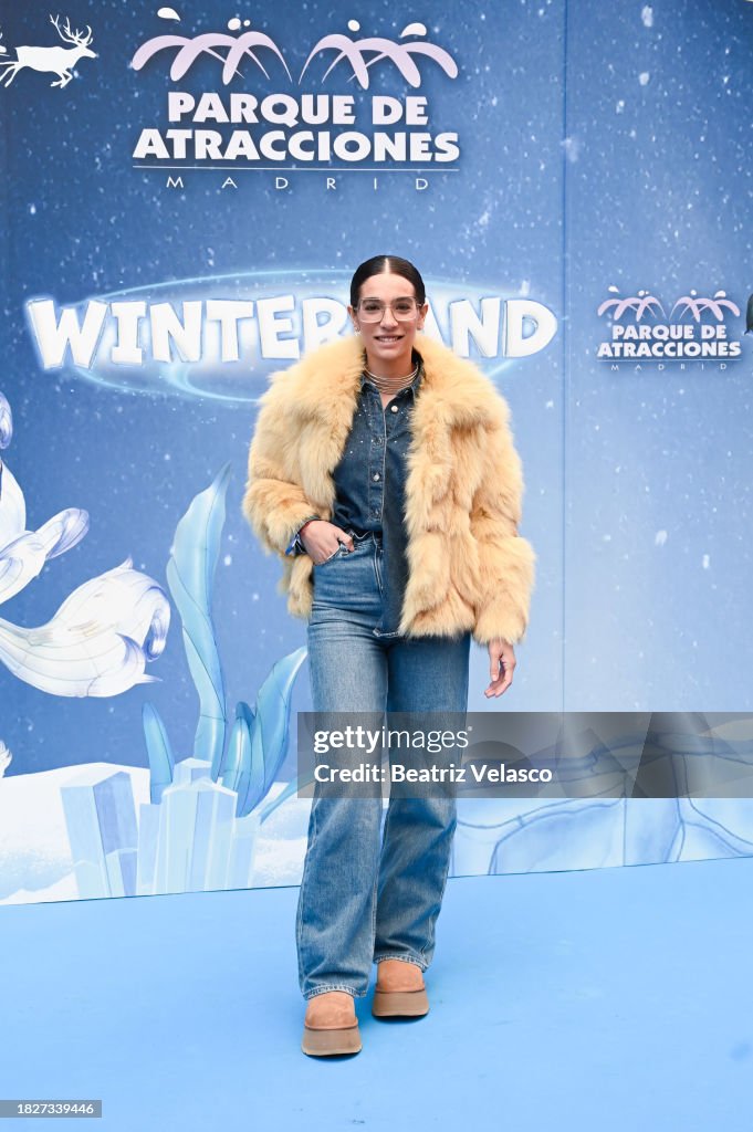 Winterland Photocall At The Amusement Park In Madrid