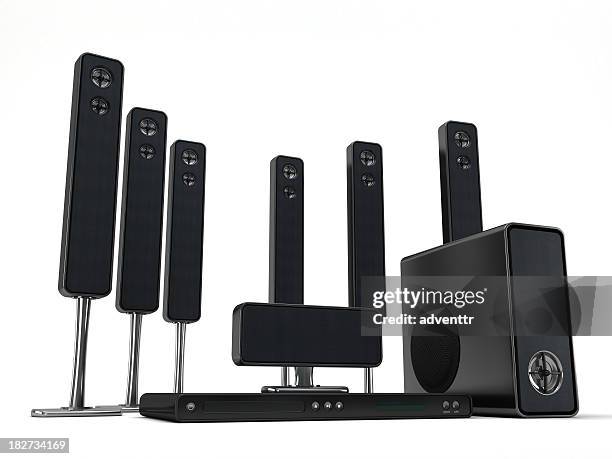 home theater set - home theater stock pictures, royalty-free photos & images