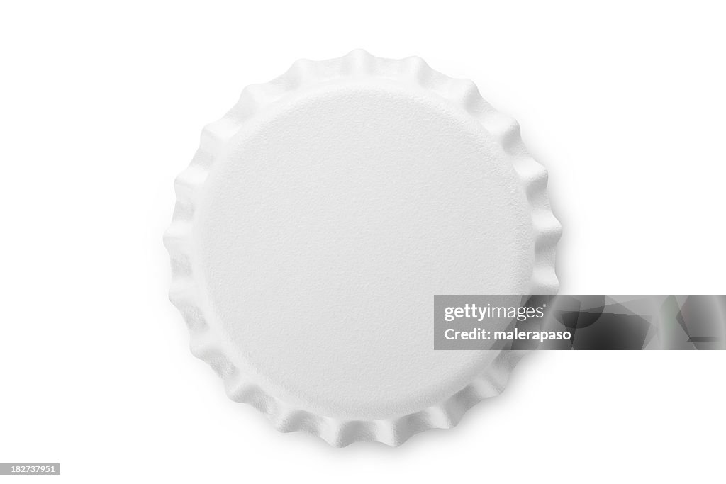 White bottle cap