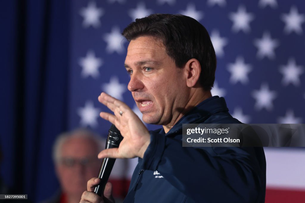 Ron DeSantis Holds His 99th Campaign Rally In Iowa