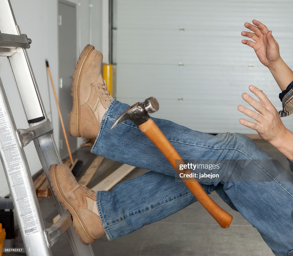 Work injury falling off a ladder