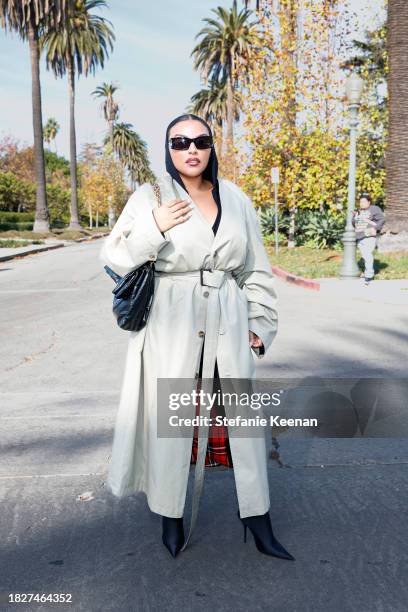 Paloma Elsesser attends the Balenciaga Fall 24 Show on December 02, 2023 in Los Angeles, California.