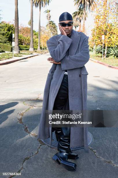 Ashton Sanders attends the Balenciaga Fall 24 Show on December 02, 2023 in Los Angeles, California.
