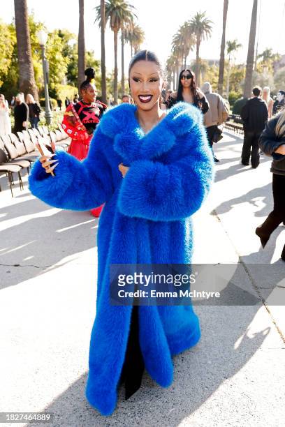Cardi B attends the Balenciaga Fall 24 Show on December 02, 2023 in Los Angeles, California.