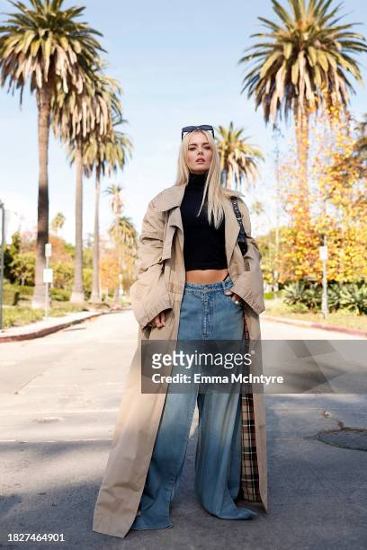 Samara Weaving attends the Balenciaga Fall 24 Show on December 02, 2023 in Los Angeles, California.