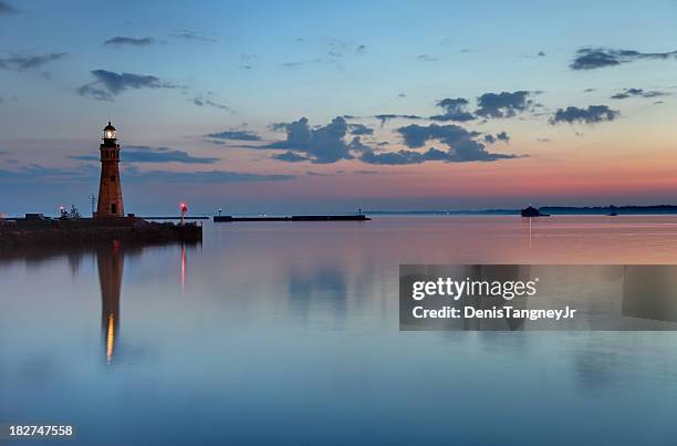 buffalo light - lake erie buffalo stock pictures, royalty-free photos & images