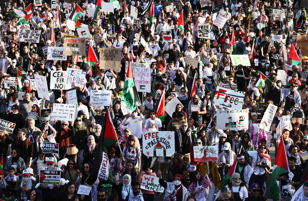 CA: Activists Organize "Children's March For Palestine" In Los Angeles