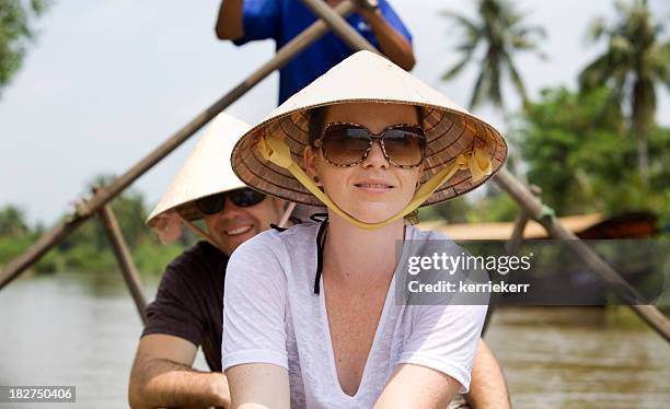 holiday in vietnam - mekong delta stock pictures, royalty-free photos & images