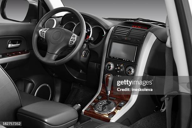 car interior - dashboard car stockfoto's en -beelden