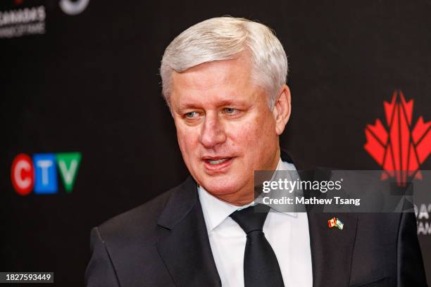 Former Prime Minister of Canada Stephen Harper attends Canada's Walk of Fame's 25th Anniversary Celebration at Metro Toronto Convention Centre on...