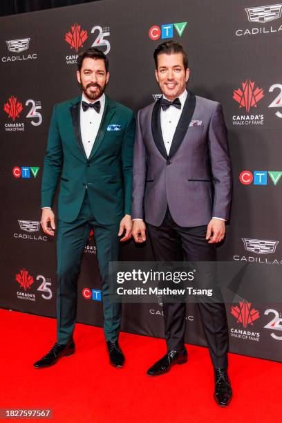 Co-hosts Drew Scott and Jonathan Scott of Property Brothers attend Canada's Walk of Fame's 25th Anniversary Celebration at Metro Toronto Convention...