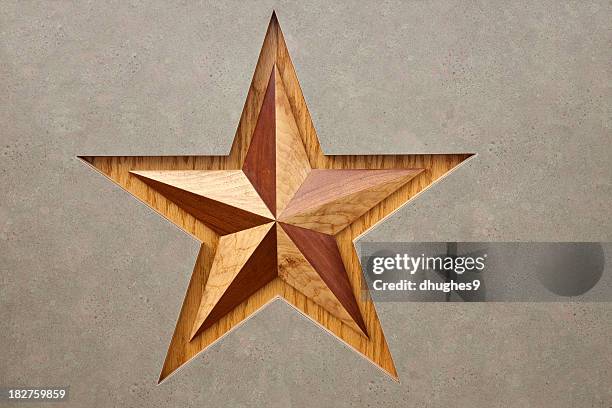 wooden symbol for texas, the lone star state - texas flag stock pictures, royalty-free photos & images