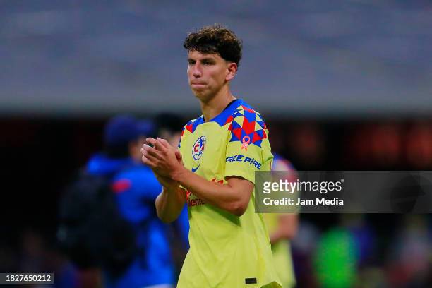 Igor Lichnovsky of America celebrates after winning the quarterfinals second leg match between America and Leon as part of the Torneo Apertura 2023...