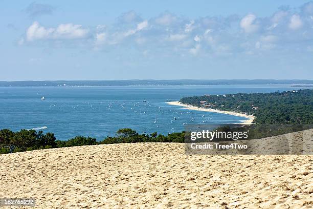 bassin d'arcachon-dune de pyla - arcachon - fotografias e filmes do acervo