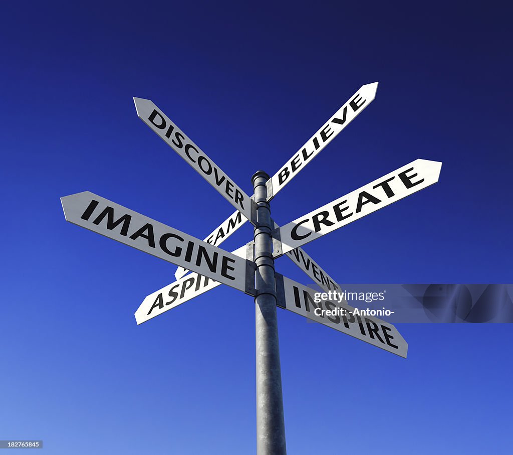 Creating Imagine Imagine Create Inspire High-Res Stock Photo - Getty Images