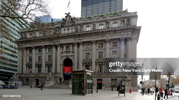 December 5: Partial view of the Smithsonian, National Museum of the American Indian in the Bowling Green area of downtown Manhattan Tuesday December...