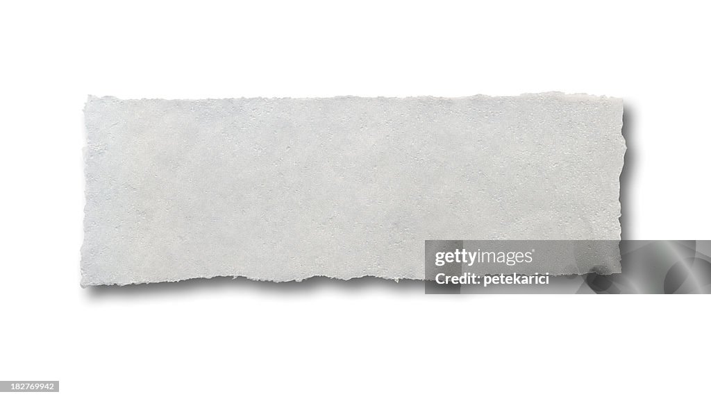 Torn Piece of Frozen Tissue Paper