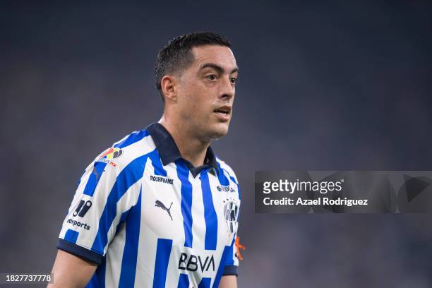 Rogelio Funes Mori of Monterrey looks on during the quarterfinals second leg match between Monterrey and Atletico San Luis as part of the Torneo...
