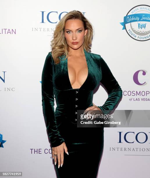 Paige Spiranac attends the Mark Wahlberg Youth Foundation Celebrity Invitational Gala at The Chelsea at The Cosmopolitan of Las Vegas on December 02,...
