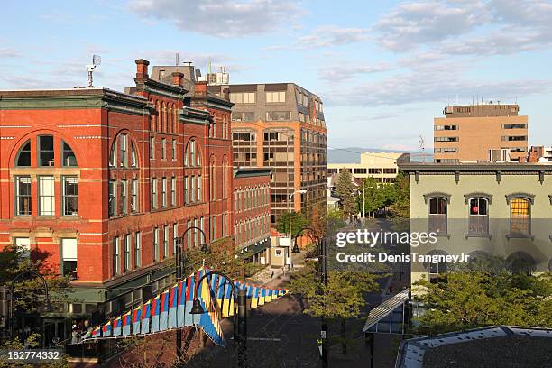 burlington, vermont - burlington vermont stock-fotos und bilder