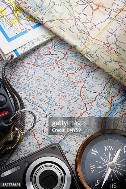 Visual Compass Or Road Map 713 Road Map And Compass Stock Photos, High-Res Pictures, and Images ...