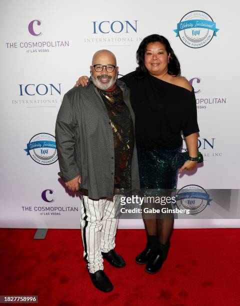Michael Collins and Celia Collins attend the Mark Wahlberg Youth Foundation Celebrity Invitational Gala at The Chelsea at The Cosmopolitan of Las...