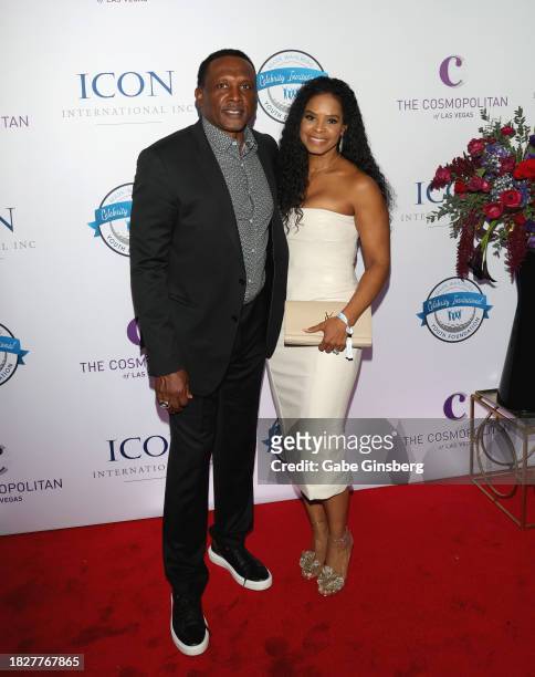 Tim Brown and Sherice Brown attend the Mark Wahlberg Youth Foundation Celebrity Invitational Gala at The Chelsea at The Cosmopolitan of Las Vegas on...