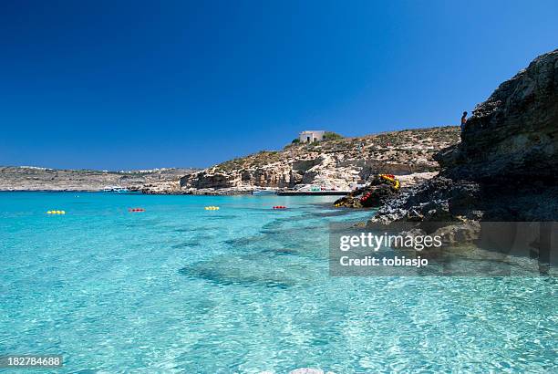 blue lagoon, malta - gonzo stock pictures, royalty-free photos & images