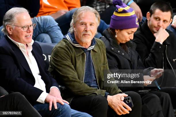 Actor Don Johnson attends a basketball game between the Los Angeles Lakers and the Houston Rockets at Crypto.com Arena on December 02, 2023 in Los...