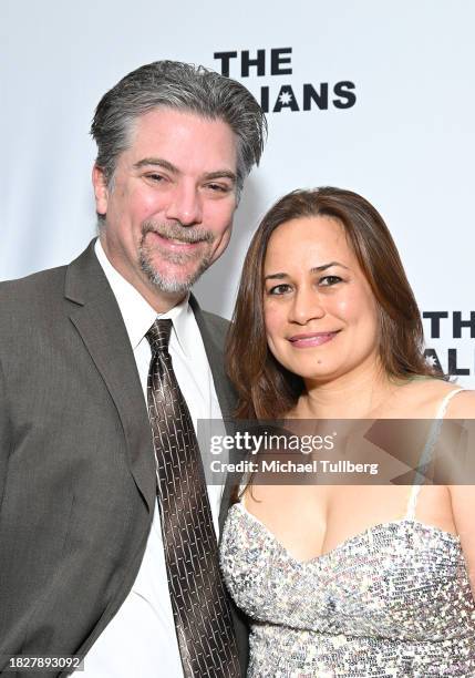 Jeremy Miller and Joanie Miller attend the Thalians annual Winter Gala honoring Gary Sinise with the 2023 Mr. Wonderful Award at Brentwood Country...