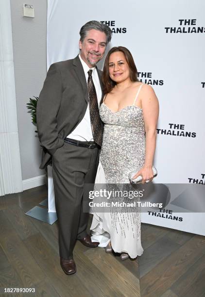 Jeremy Miller and Joanie Miller attend the Thalians annual Winter Gala honoring Gary Sinise with the 2023 Mr. Wonderful Award at Brentwood Country...
