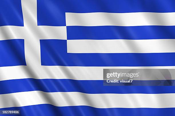 greek flag - greek flag stockfoto's en -beelden