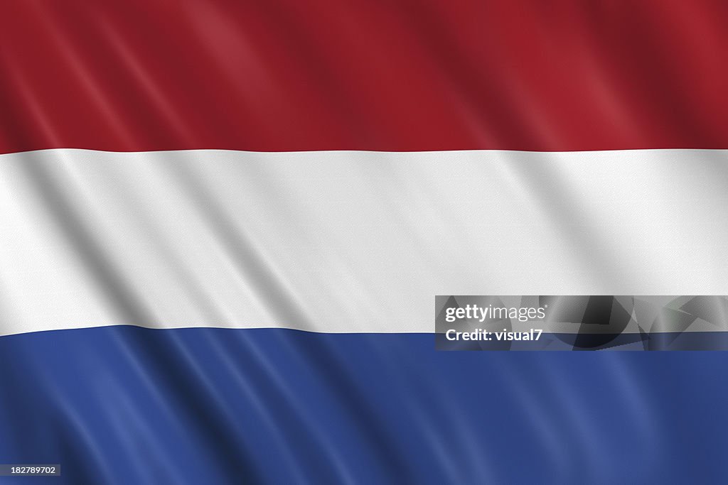 Niederländische und spanische Flagge