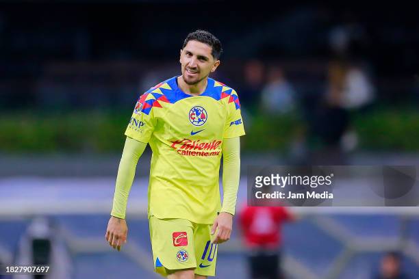 Diego Valdes of America looks on during the quarterfinals second leg match between America and Leon as part of the Torneo Apertura 2023 Liga MX at...