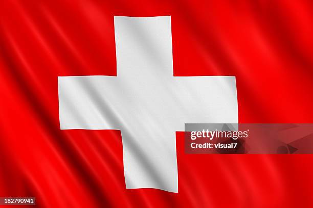 swiss flag - swiss flag stock pictures, royalty-free photos & images