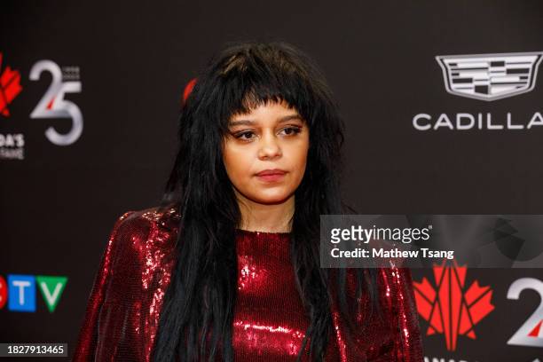Fefe Dobson attends Canada’s Walk of Fame’s 25th Anniversary Celebration at Metro Toronto Convention Centre on December 02, 2023 in Toronto, Ontario.